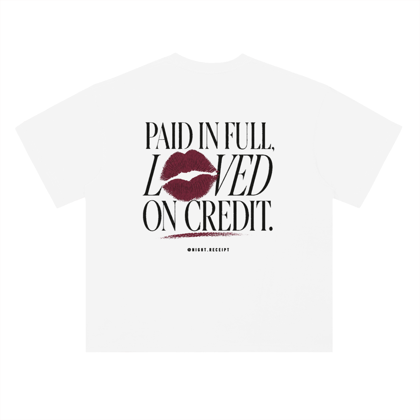 Paid Full Loved Credit - Heavyweight Drop Shoulder Cotton T-Shirt